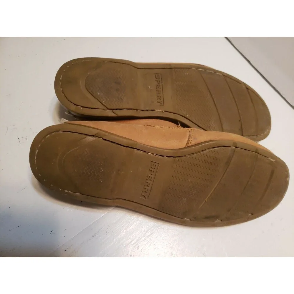 SPERRY TOP-SIDER A/O 2-Eye Brown Sz 9 W Men Boat Shoes
